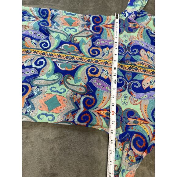 Robert Graham Charlotte Silk Paisley Shirt Dress S NWT Boho Luxe Resort Vibes - Picture 10 of 14